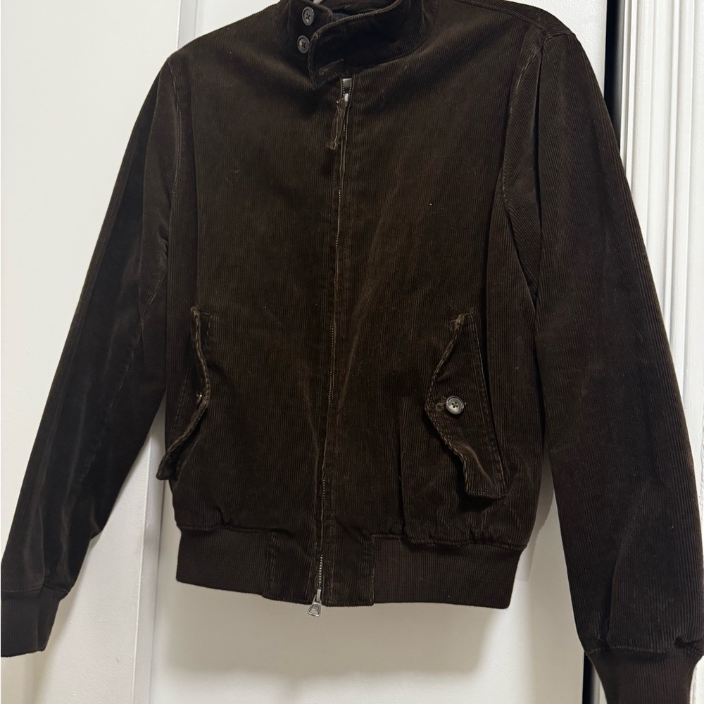 J. Crew Dark Brown Men’s Corduroy Bomber Jacket